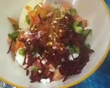 A picture of step 5 of Oats beetroot veggies muffin.