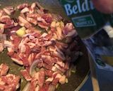 Foto del passaggio 1 della ricetta Mezze maniche radicchioPancetta affumicata e gorgonzola
