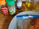 My roast chicken breast in Italian seasoning