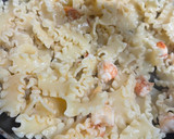 Foto del paso 8 de la receta: Carbonara de langostinos y alcachofas 🦐🧀