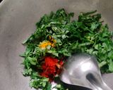 A picture of step 1 of Chana dal methi puri.