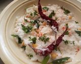 A picture of step 2 of Curd Rice.