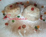 A picture of step 1 of Choco Paneer pudding.