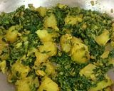 A picture of step 5 of Aloo Methi Sabzi.