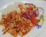 Foto del paso 12 de la receta: Cuadritos de pechuga BBQ - Bistec