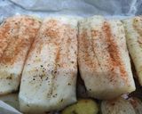 Foto del paso 6 de la receta: Bacalao al Horno con Fusión de Basil Lemongrass, Yakiniku y Miel