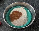 A picture of step 1 of Ragi Chocolate Cake with Walnut Crunch.