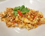 รูปขั้นตอนการทำที่ 4 ของ แหนมผัดไข่ขยี้ กับข้าวสวยร้อนๆ