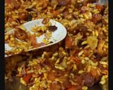 A picture of step 2 of Bhel (leftover potato).