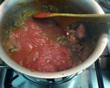 Foto do passo 7 de Polenta com molho de linguiça