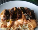 Foto langkah ke 5 dari resep Salmon Mentai Tanpa Oven/Torch.