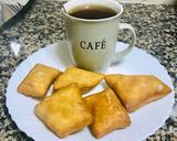 A picture of step 7 of Mandazi with some twist#4weekschallenge#wheatflourchallenge.