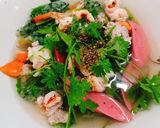 Hình bước làm 2 của món Soup hẹ ăn sáng