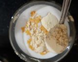 A picture of step 1 of Mango custard pudding.