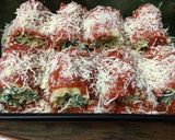 A picture of step 3 of Spinach Lasagna Rolls* vegetarian *.