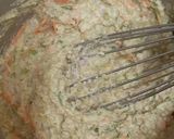 A picture of step 4 of Healthy Moongdal Appe with veggies.