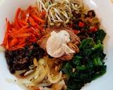 Bibimbap Korean stone pot mixed veggies over rice recipe step 4 photo