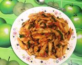 A picture of step 12 of Masala Chatpata Pasta.
