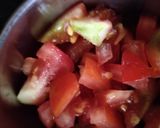 A picture of step 1 of Masala pav.