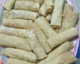 A picture of step 9 of Spring rolls #4weeks challenge.