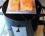 A picture of step 4 of Mike's Smoked Wild Alaskan King Salmon Fillets & Grilled Asparagus.