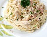 Foto langkah ke 4 dari resep Fettucinne Carbonara.