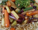 A picture of step 1 of Kids Lunch box recipes e-book by Indus ladies and American Chop Suey.