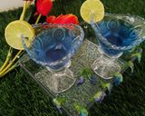 A picture of step 4 of Butterfly pea flower tea.
