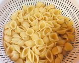 Hình bước làm 1 của món Pasta phô mai đút lò
