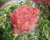 A picture of step 4 of Cheesy spring onion sev sabji.