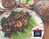Foto langkah ke 6 dari resep Pokcoy siram udang lada hitam #homemadebylita.