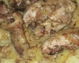 Foto del paso 4 de la receta: Pollo con papas en salsa al huevo