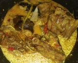 Foto langkah ke 6 dari resep Kepala Ikan Kakap Kuah Kuning.
