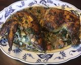 A picture of step 3 of California Farm Cajun Spice Chicken in Holy Trinity Cream Sauce.