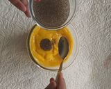 A picture of step 3 of Mango melon smoothie .