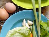 Oseng sayuran, kekian, orak arik telur