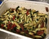 Une image de l'étape 6 de Courgette et poivrons rouges aux épices masala.