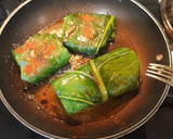 Foto del paso 3 de la receta: Gulan de acelgas rellenas de jamón York, queso y salsa crudites