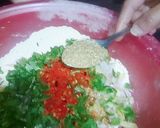 A picture of step 2 of Nan pakora.