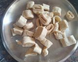 A picture of step 1 of Creamy Soya chaap.