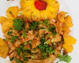 Hình bước làm 4 của món Mì căn xào thơm chua ngọt (chay) 🍍🍍🍍