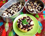 Foto langkah ke 4 dari resep Puding Roti Tawar Tabur Kismis Dan Almond.