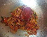A picture of step 4 of Bread upma.