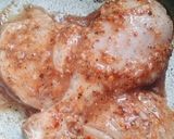 A picture of step 1 of Crispy fried chicken.