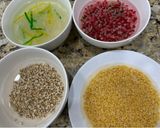 Hình bước làm 1 của món Chè sương sa hột lựu