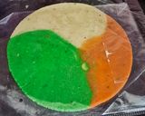A picture of step 8 of Tiranga Kaaju Burfi.
