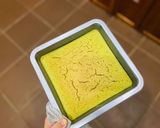 Hình bước làm 6 của món Match Chiffon CakeBánh bông lan trà xanh