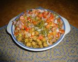 A picture of step 10 of Green Masala Chickpeas.