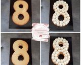 A picture of step 3 of Vanilla & Kinder Number Cake.