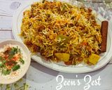 A picture of step 6 of Mixed Vegetable Biryani.